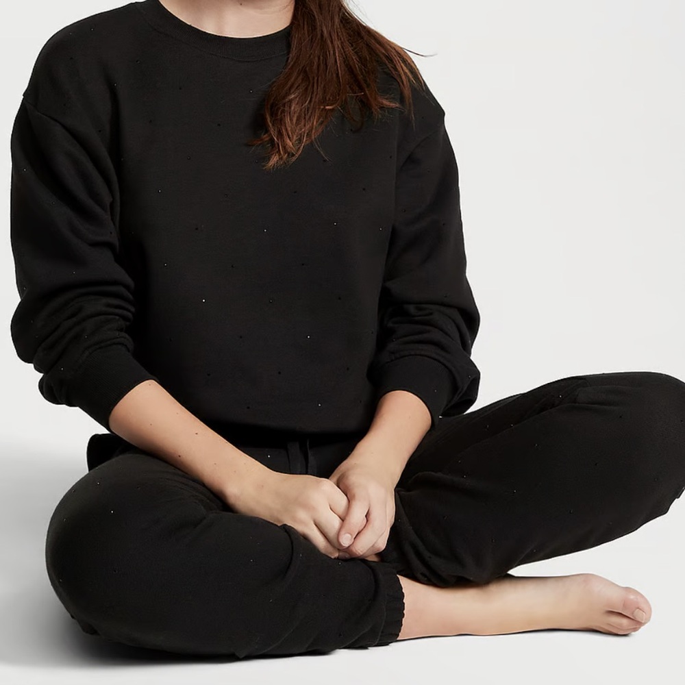Victoria's Secret Black Crew Neck Sweater